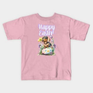 Happy Easter Dachshund Kids T-Shirt